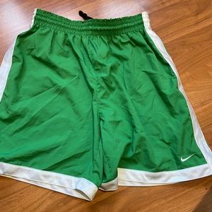 Awesome green Nike shorts.